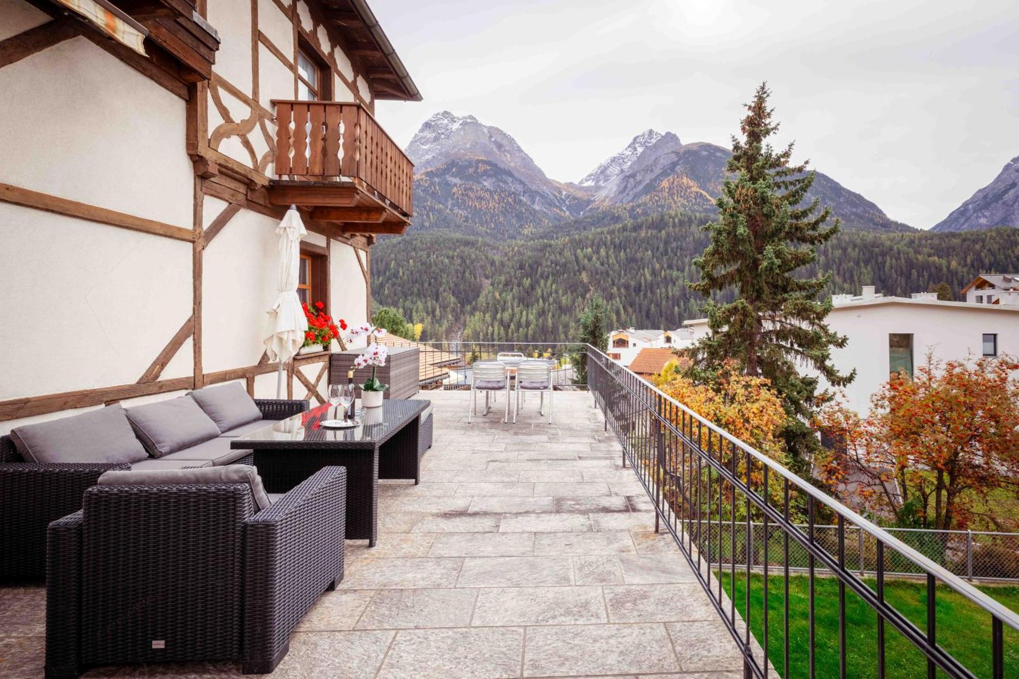 Garni Alpenrose - Grusaida Scuol Ngoại thất bức ảnh
